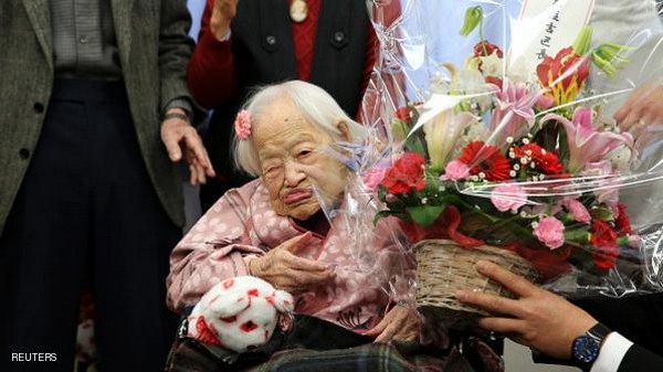اكبر معمرة في العالم تحتفل بعيد ميلادها الـ 117
